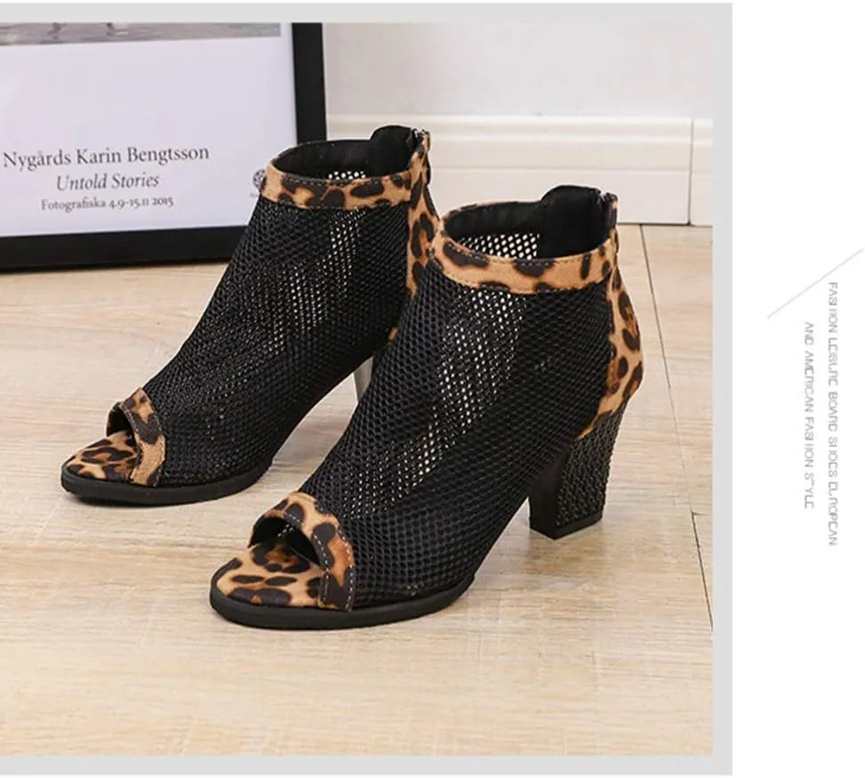 1 Pair block heel pumps clear sandals for women open toe sandals Low Heel Hollow-out sandal heeled sandals block heel shoes summer heeled boots pvc women's chunky heels