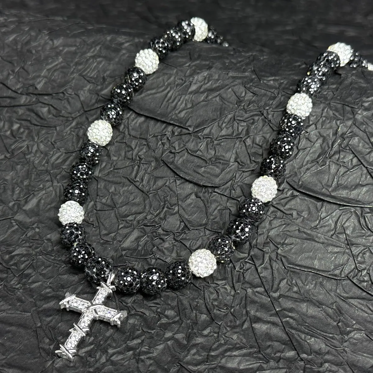 16 Inch Baseball Necklaces for Boys, 18-20 Inch Baseball Necklace, Rhinestone Baseball Bead Necklace, Baseball Cross Necklace for Men, Adjustable Baseball Drip Bling Necklace for Baseball Team Lovers