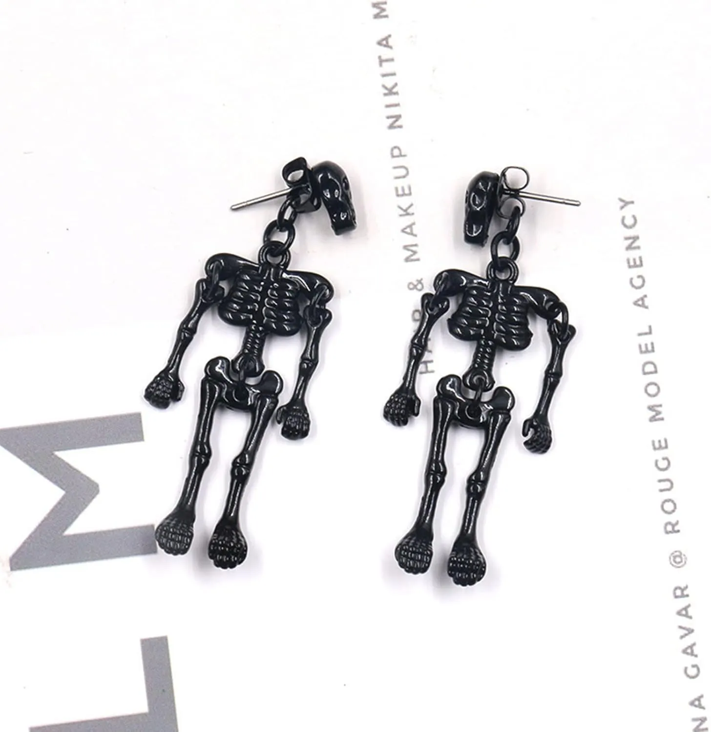 6 pairs Gothic Earrings Earrings Mask Earrings Horror Dangle Earrings for Women Cute Halloween Dangling Earrings for Party Goth Earrings for Cosplay Halloween