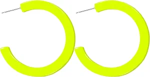 80s 90s Neon Earrings for Women Retro Cassette Tape Hoop Earring Candy Color Lightweight Acrylic Stud Dangle Earrings for 80S Costume Outfits Dancing Glow Party Accessories