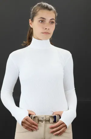 Alexa Turtleneck Schooling Shirt - White Air - Ladies