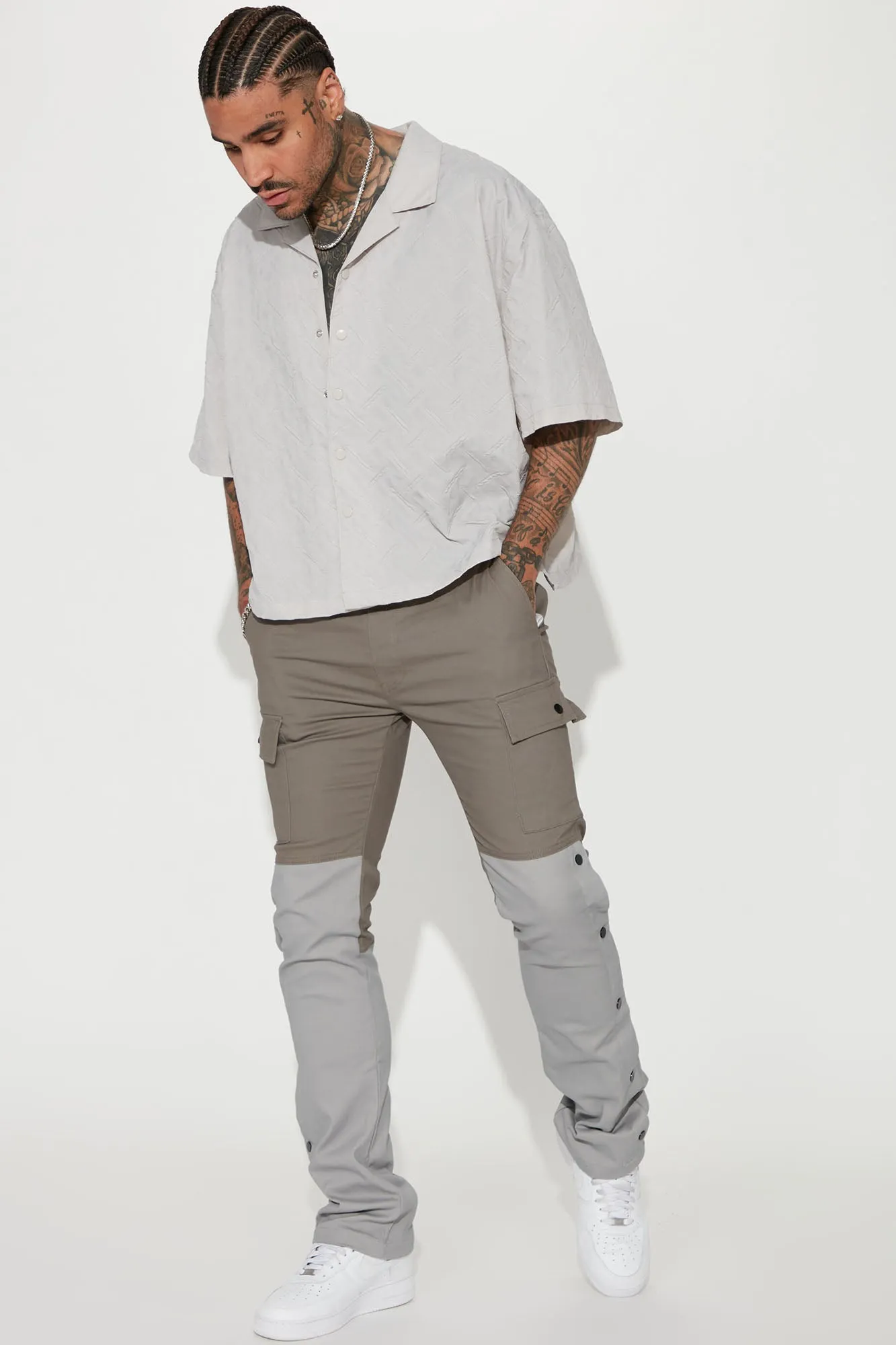 All I Need Stacked Flare Pants - Charcoal