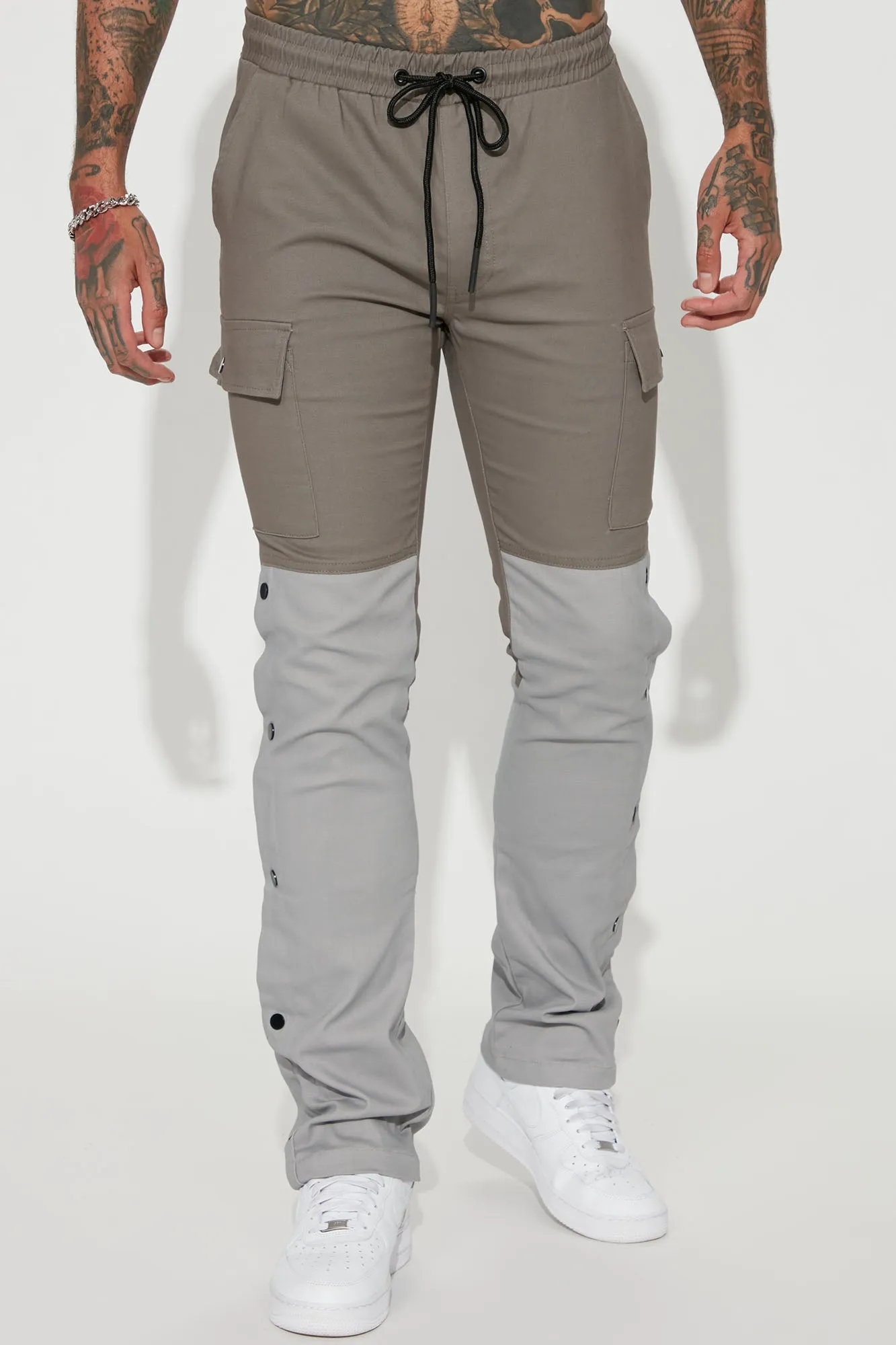 All I Need Stacked Flare Pants - Charcoal