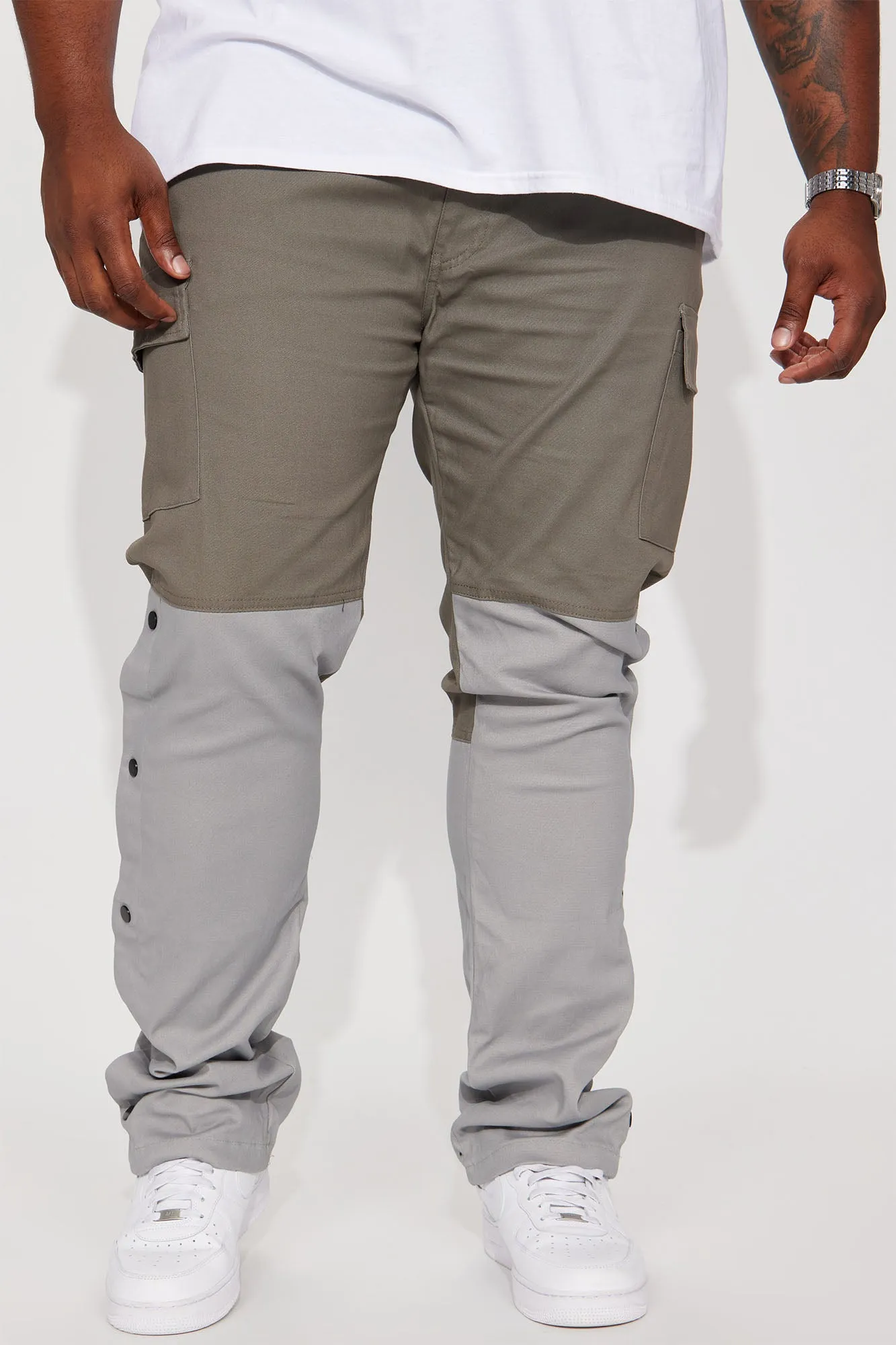 All I Need Stacked Flare Pants - Charcoal