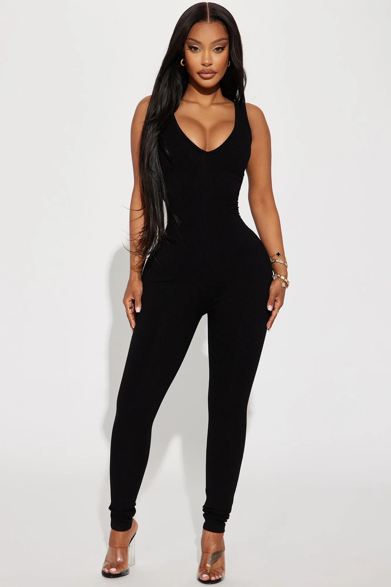 Ariella Snatched Jumpsuit - Black