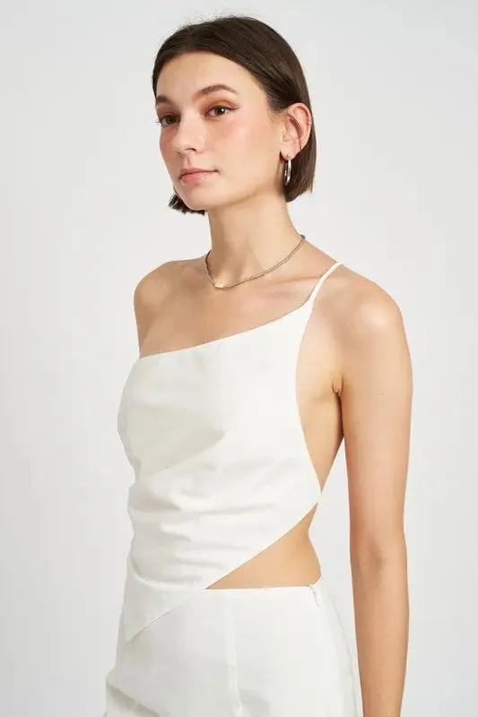 Asymmeetric One Shoulder Top