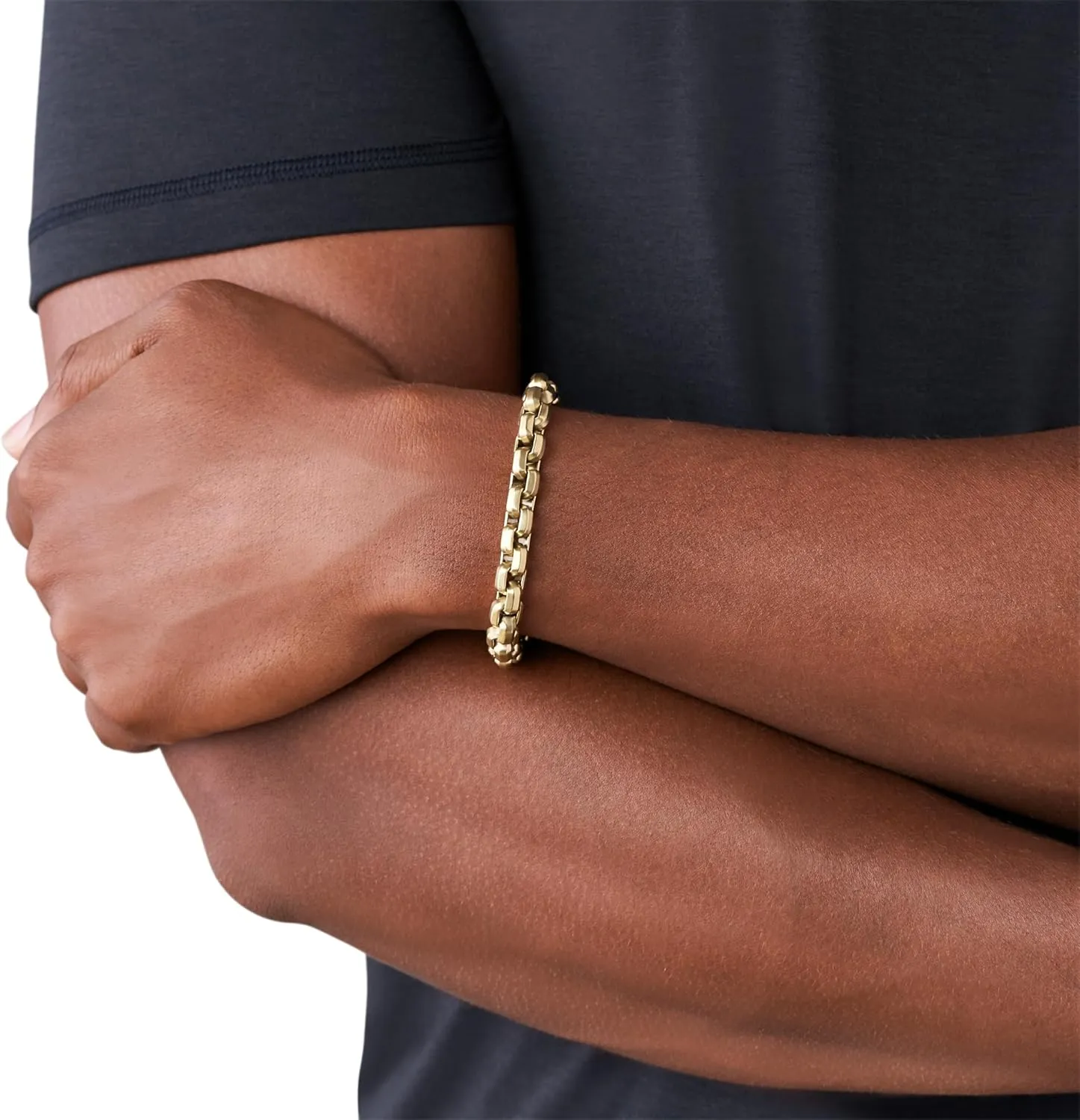 A|X Armani Exchange Stainless Steel Chain Bracelet for Men