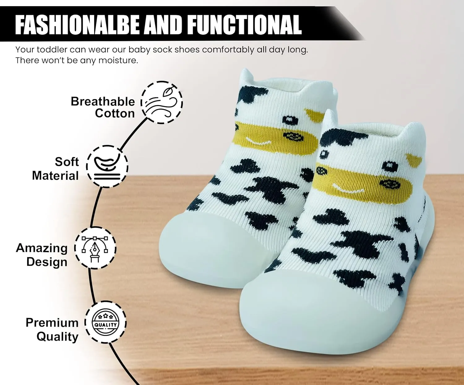 Baby Sock Shoes Boys Girls First Walking Shoes Non-Slip Slippers Soft Sole Sneakers Toddler Infant Babygirl