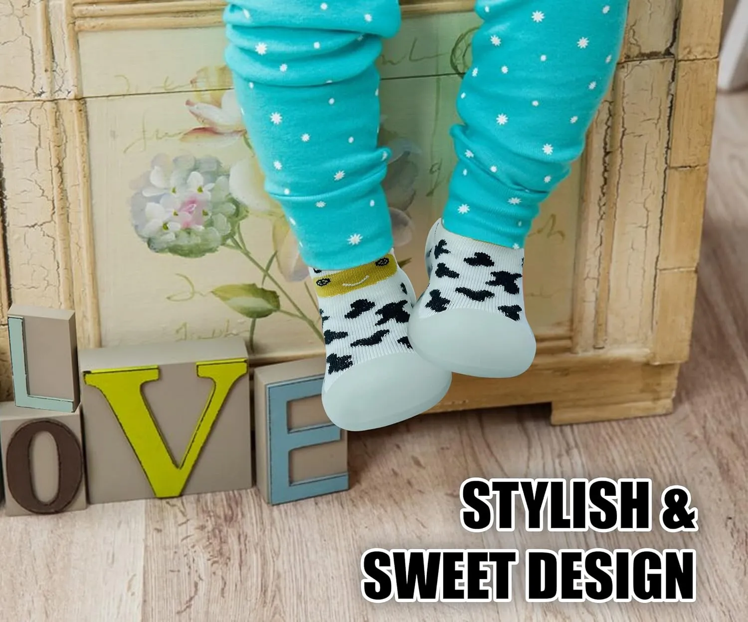 Baby Sock Shoes Boys Girls First Walking Shoes Non-Slip Slippers Soft Sole Sneakers Toddler Infant Babygirl
