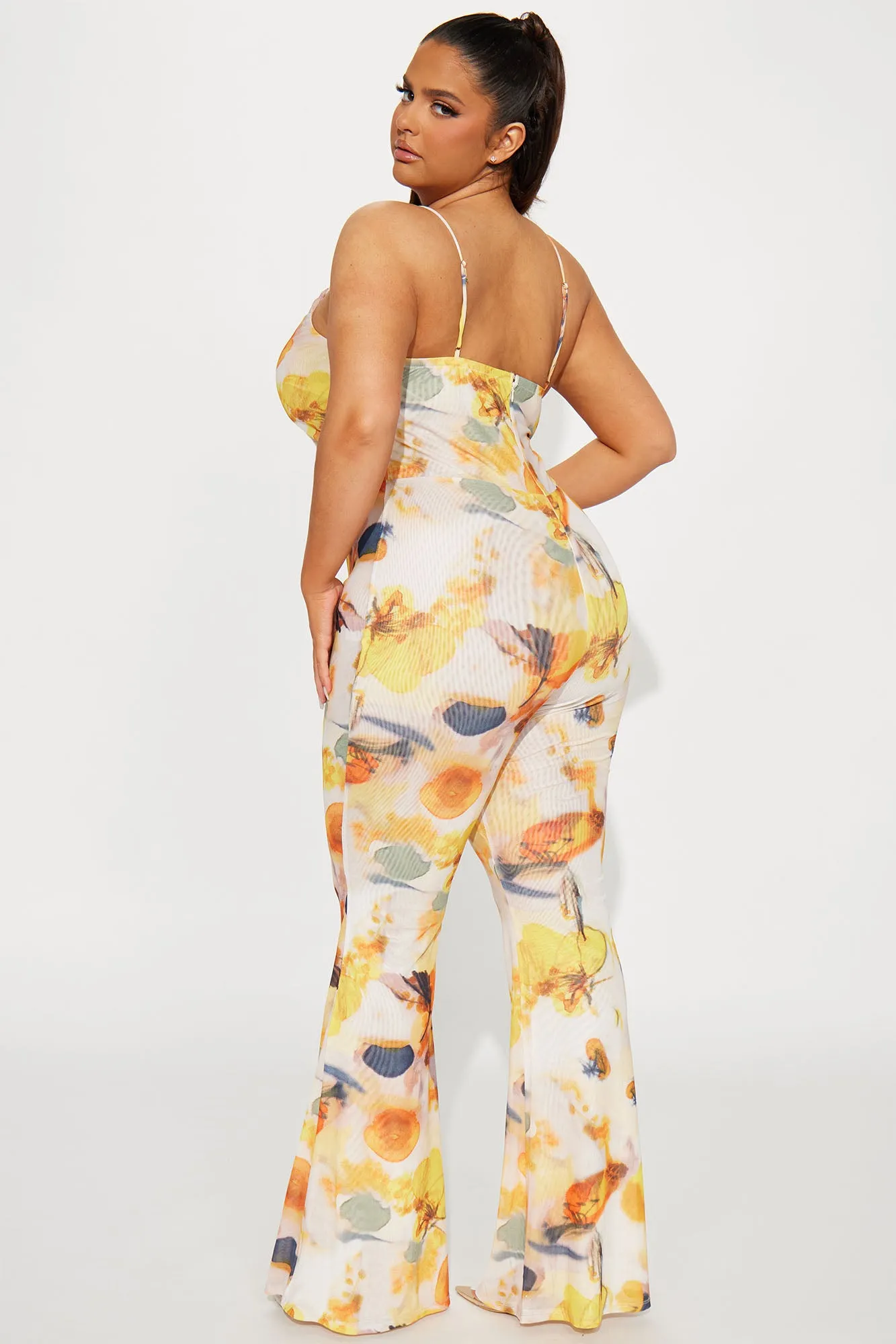 Baby You Are Mine Mesh Jumpsuit - White/combo
