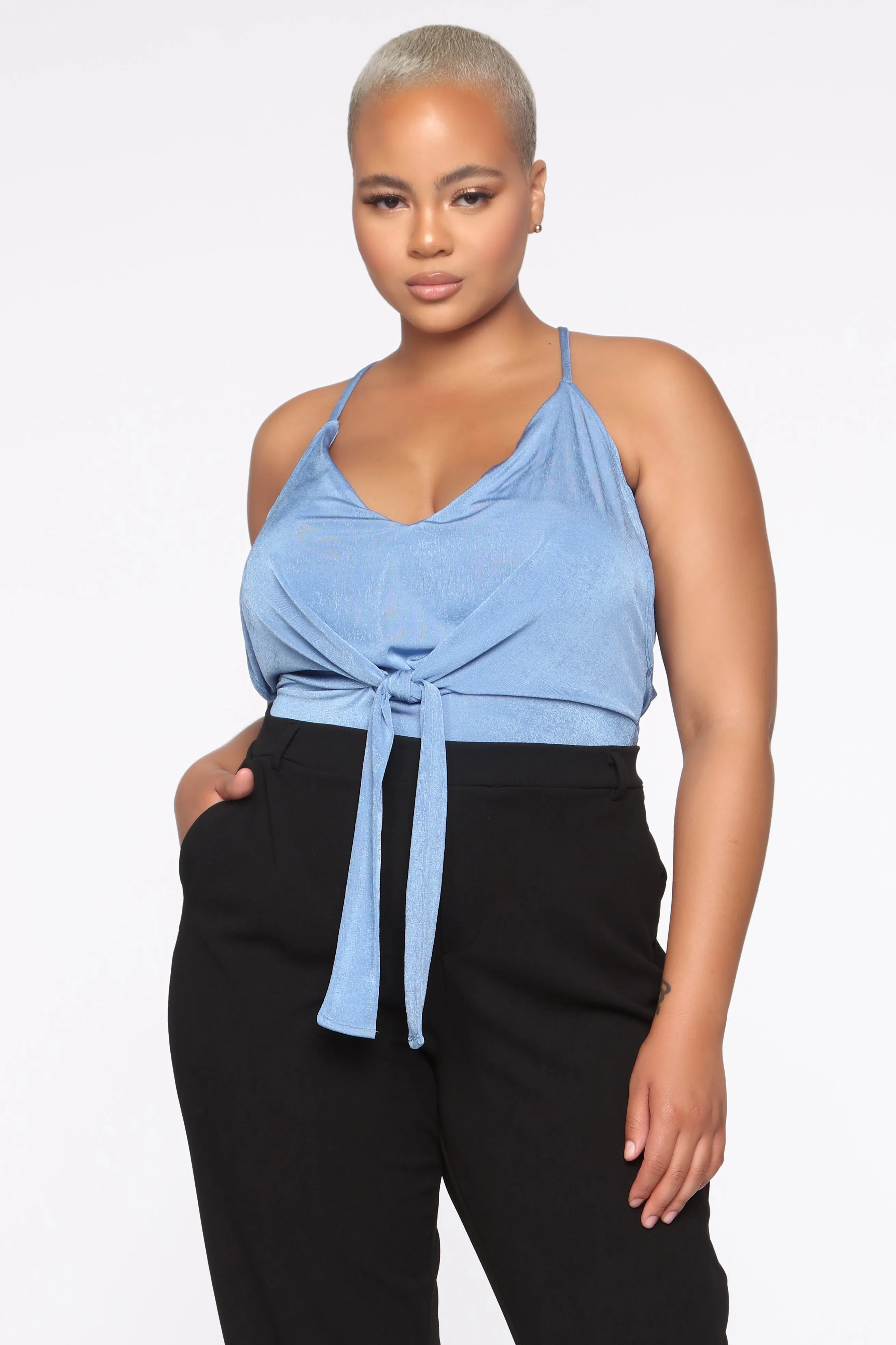 Back For You Top - Pale Blue