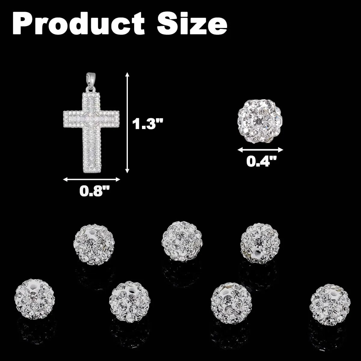 Baseball Necklaces for Boys & Mens - 16 Inch Rhinestone Bead Necklace, 18-20 Inch Baseball Cross Necklaces, Athletic-Inspired Baseball Jewelry for Team Lovers Fans