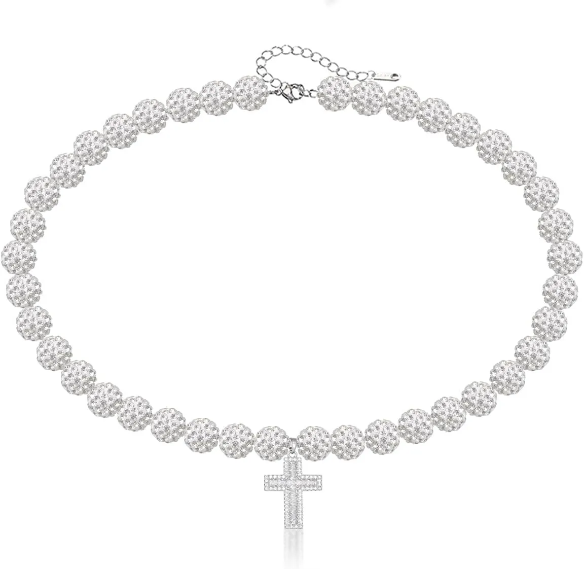 Baseball Necklaces for Boys & Mens - 16 Inch Rhinestone Bead Necklace, 18-20 Inch Baseball Cross Necklaces, Athletic-Inspired Baseball Jewelry for Team Lovers Fans