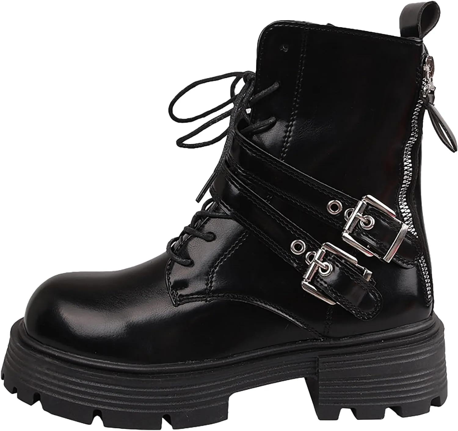 Black Booties for Women Square Toe Ankle Boots for Women Black Boots Flat Womens Black Work Booties Women Ankle Boots Grey Leather Ankle Boots for Women