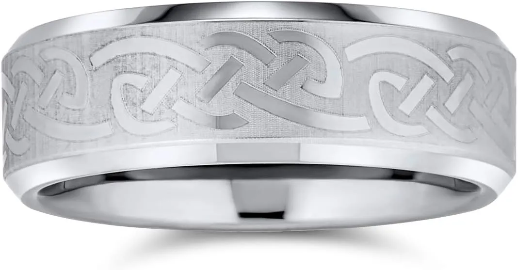 Bling Jewelry Personalized Unisex Religious Padre Nuestro Lords Pray Cross Fidget Spinner Ring Band For Men Women Teens Black Silver Tone Stainless Steel