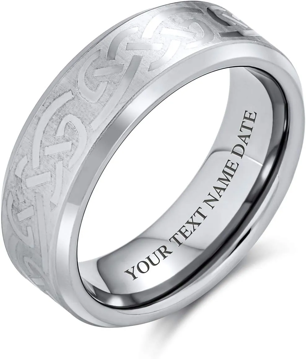 Bling Jewelry Personalized Unisex Religious Padre Nuestro Lords Pray Cross Fidget Spinner Ring Band For Men Women Teens Black Silver Tone Stainless Steel