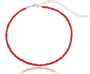Boho Beaded Choker Necklace Colorful Short Necklaces Summer Beach Necklaces Jewelry for Women