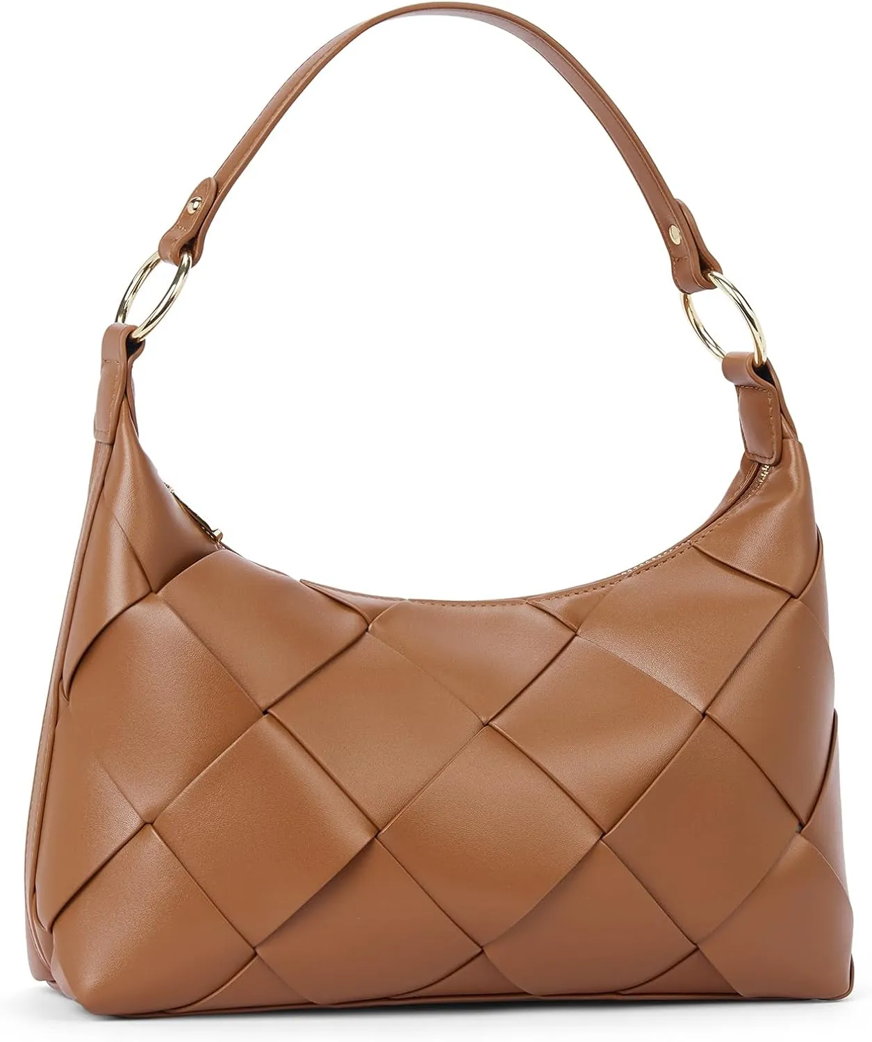 BOSTANTEN Shoulder Purses for Women Vegan Leather Hobo Bag Shoulder Handbags, Brown