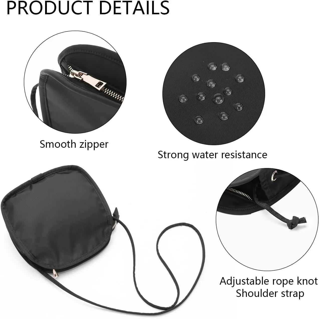 Canvas Small Round BagUnique Round Design Women's Crossbody Bags for Fashion and Large Capacity