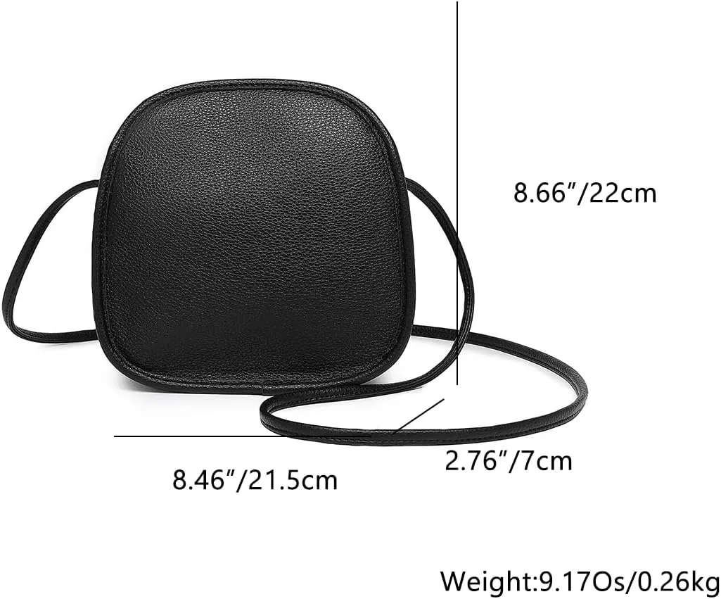 Canvas Small Round BagUnique Round Design Women's Crossbody Bags for Fashion and Large Capacity