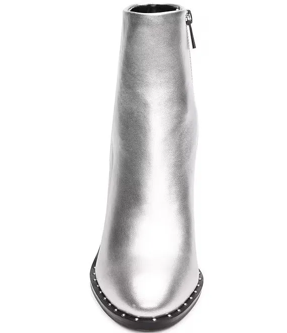 Costa Round Toe Ankle Boot in Silver - Liverpool Los Angeles 754097