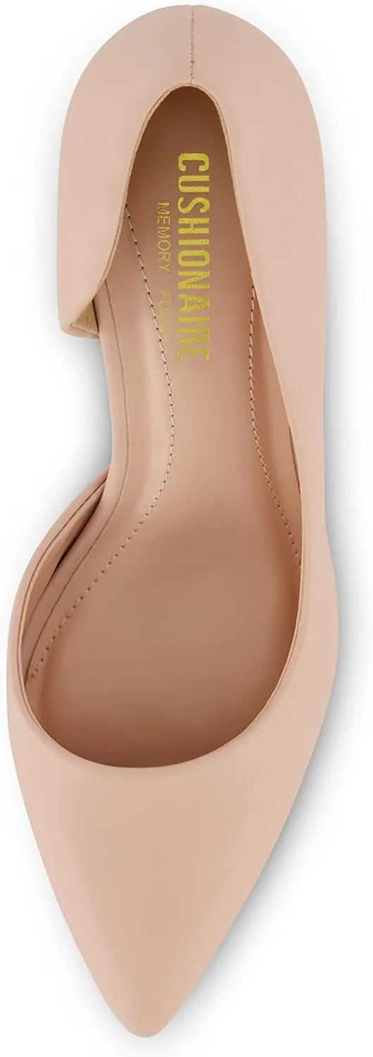 CUSHIONAIRE Women's Parma Dress Pump  Memory Foam, Wide Widths Available