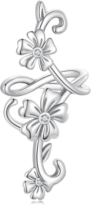 Earrings, Earrings for Women, Plain Flower Ear Cuffs Earrings