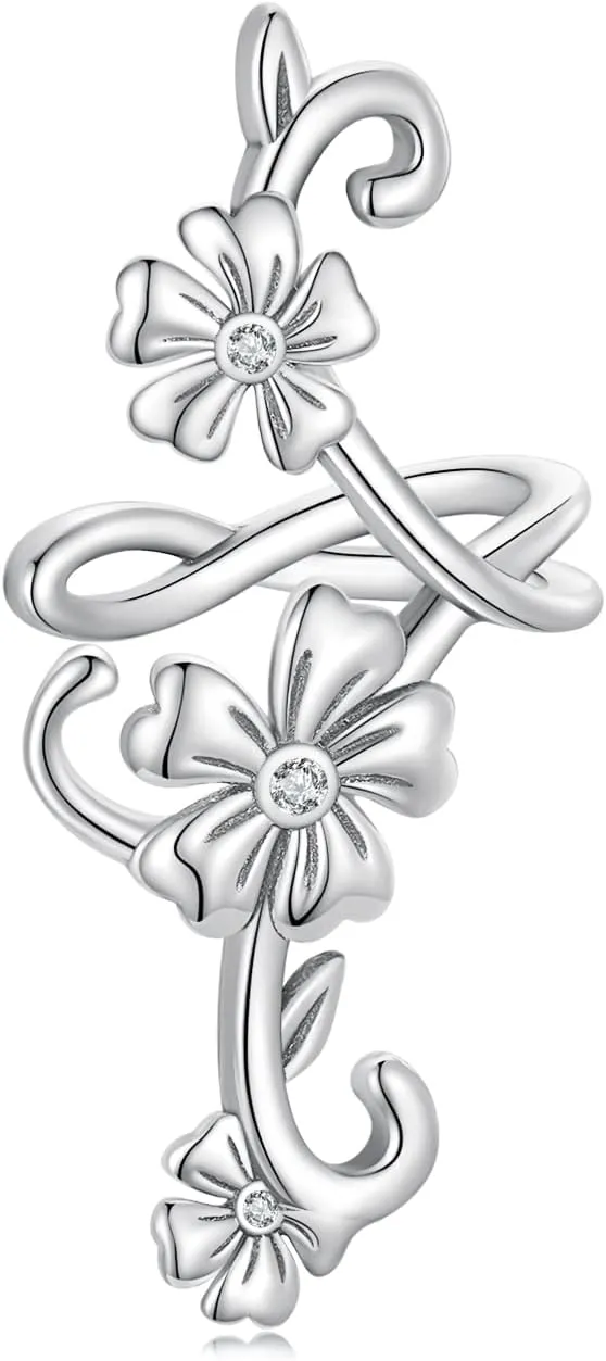 Earrings, Earrings for Women, Plain Flower Ear Cuffs Earrings