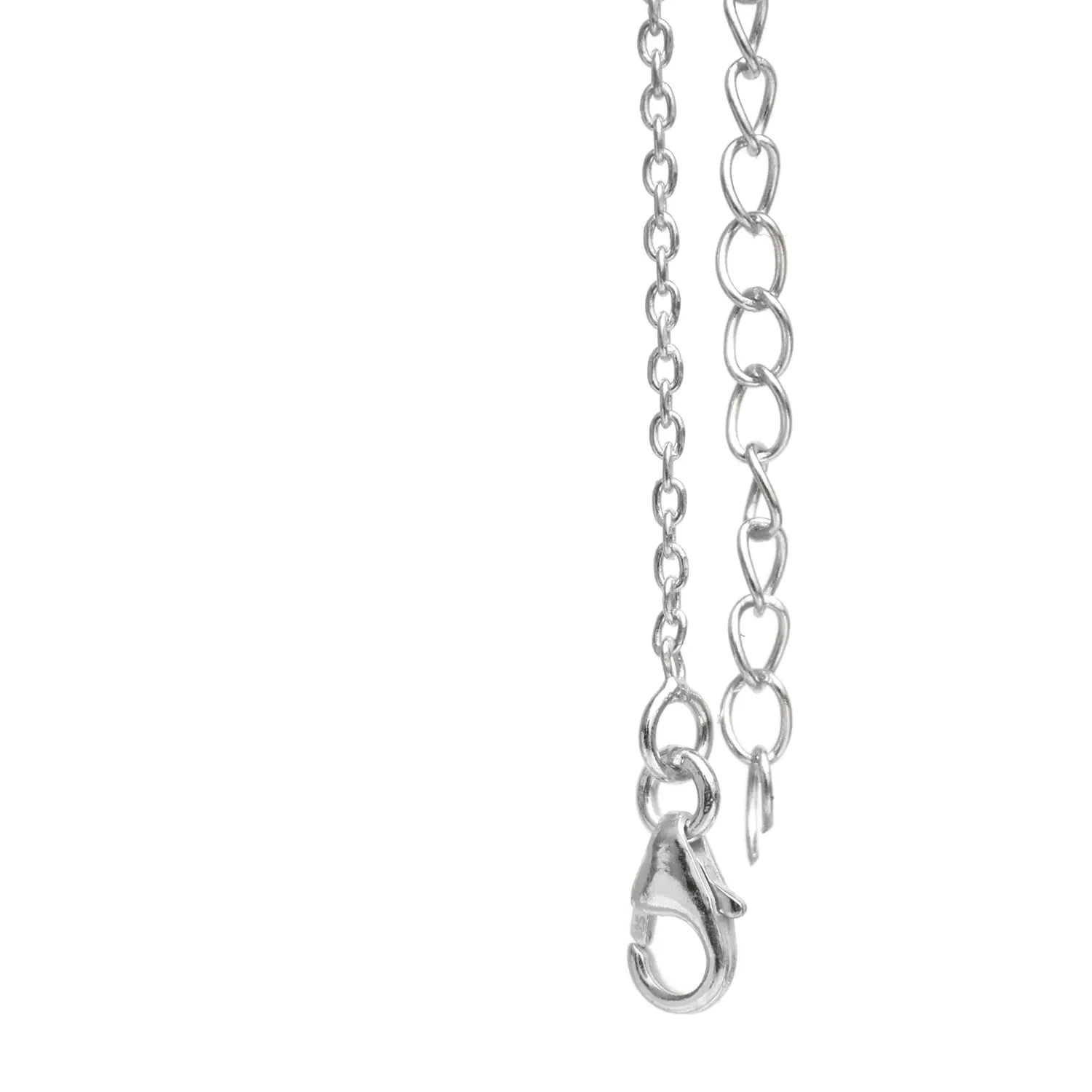 Egyptian Ankh Charm Necklace for Women, Cross Pendant, Eternity Necklace for Girls, Handmade, 925 Silver, 18 inch Adjustable Chain, Gift for Her (Cross Silver)