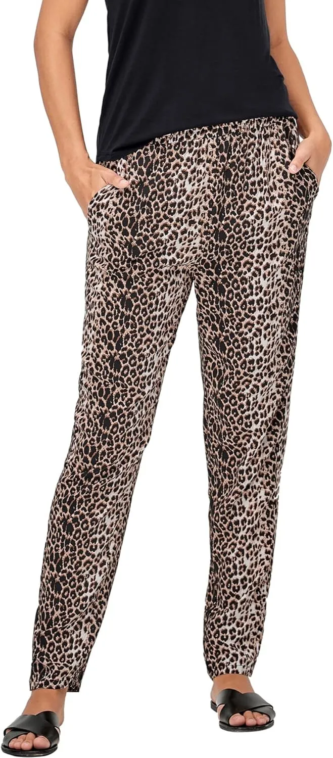 ellos Plus Size Woven Soft Pants