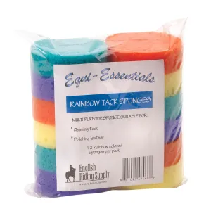 Equi-Essentials Rainbow Tack Sponges in Assorted - Pack of 12
