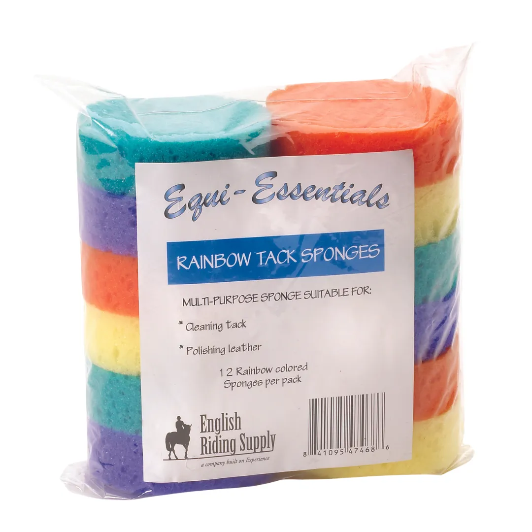 Equi-Essentials Rainbow Tack Sponges in Assorted - Pack of 12