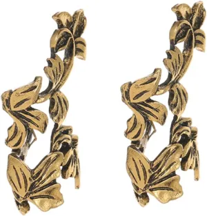 FRCOLOR Ear Clip Earrings for Men and Women Non Piercing Cuff Earrings Vintage Leaf Design Ear Wrap Jewelry for