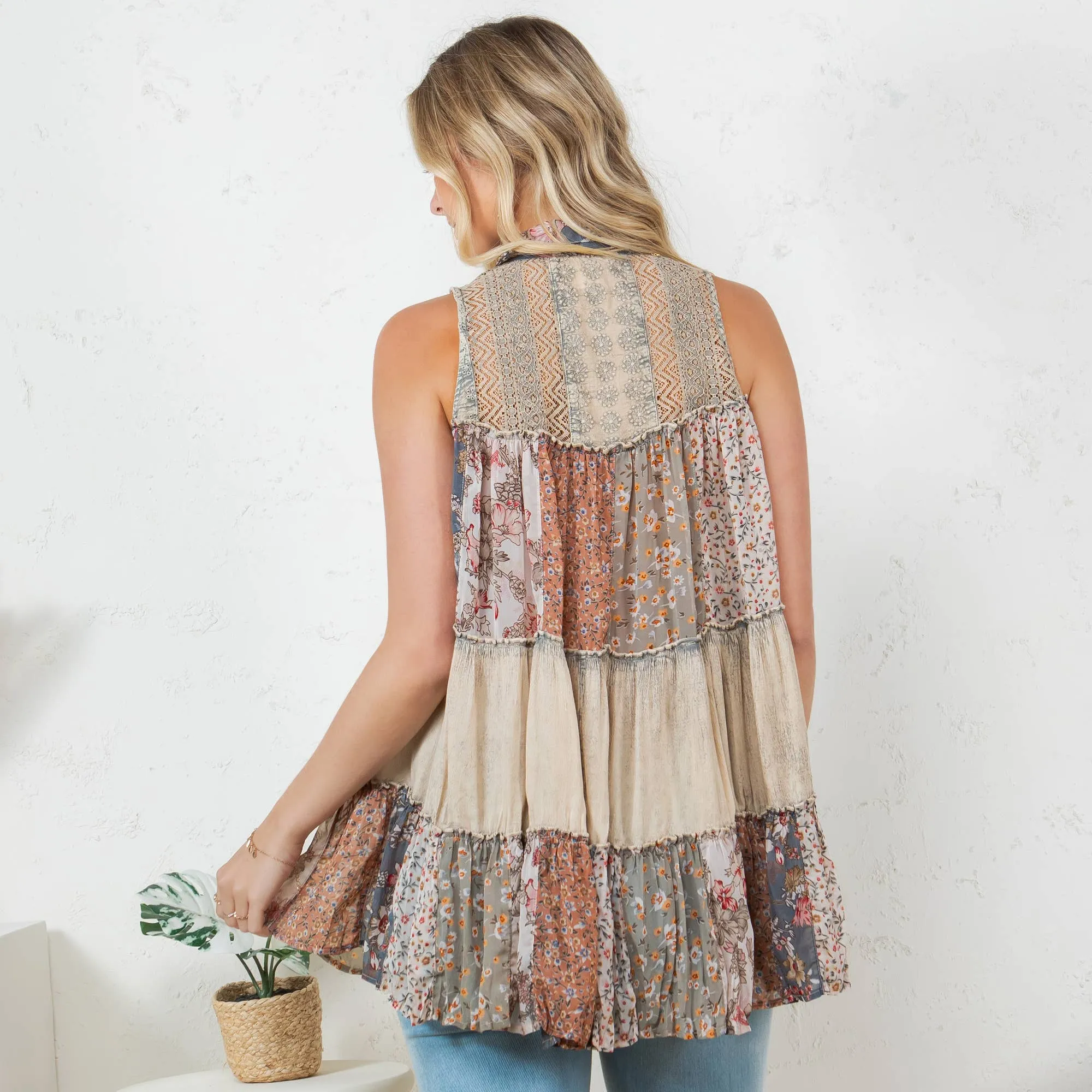 Front Row Sleeveless Top