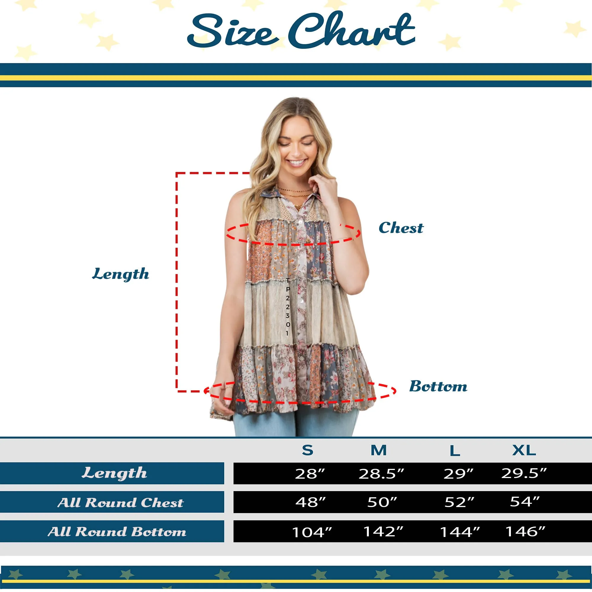 Front Row Sleeveless Top