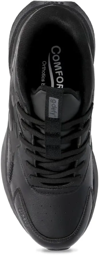 G-DEFY ZenPro Energy Performance, Slip-Resistant & Comfort Shoe, Black | Triple-Density, Advanced VersoShock Sole Technology for Pain Associated with Running, Walking & Prolonged Standing