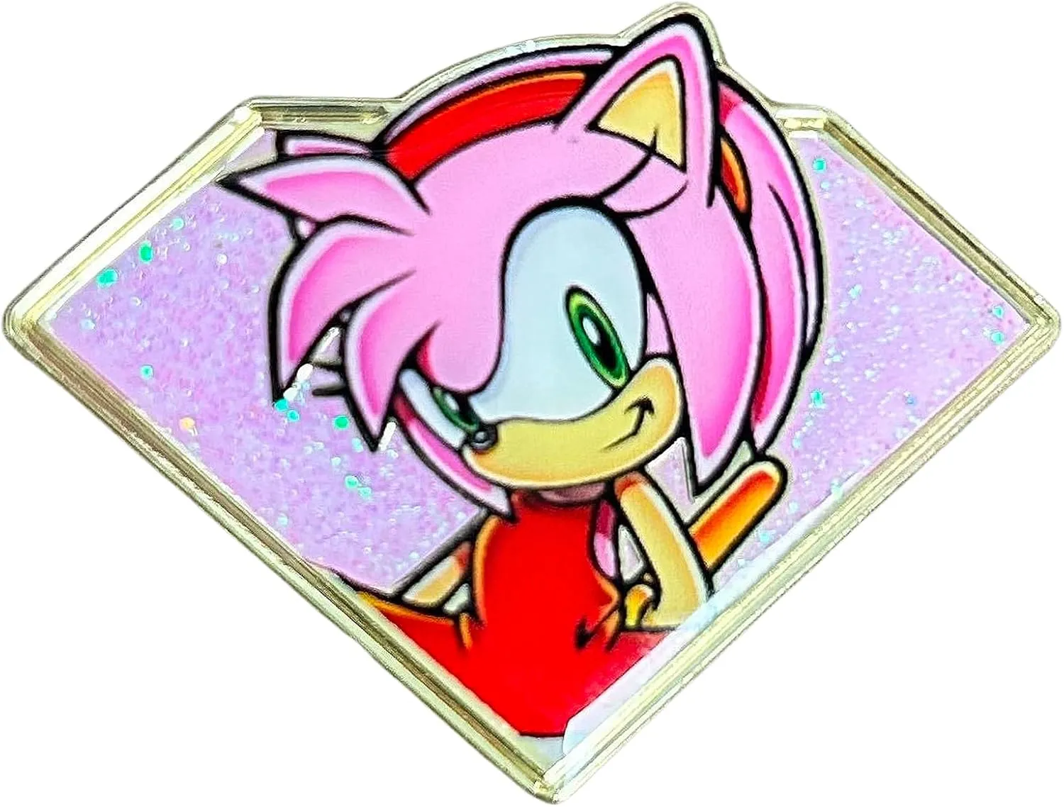 Golden Series 2 Amy - Modern Sonic The Hedgehog Collectible Pin