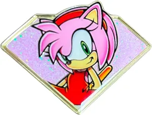 Golden Series 2 Amy - Modern Sonic The Hedgehog Collectible Pin