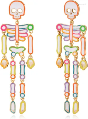 Halloween Earrings for Women Cute Pumpkin Dangle Earrings Candy Corn Earrings Fun Spider Web Witch Cat Earrings Fashion Halloween Jewelry