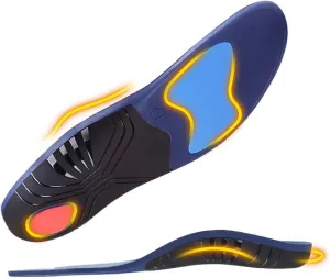 Heavy Duty Orthotic Insoles for 220  lbs, High Arch Support and Pain Relief for Plantar Fasciitis, Flat Feet, and Work Boots, Shock-Absorbing Shoe Inserts for Men and Women