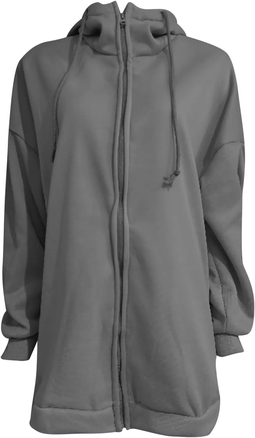 Hoodies For Women Fall Oversized Jacket Full Zip Hooded Sweatshirts Long Sleeve Tunic Comfy Coat With Pockets