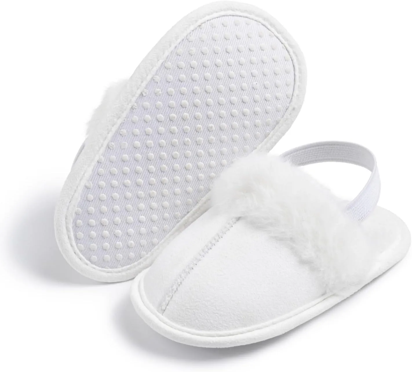 Infant Baby Boys Girls Slippers Cozy Fleece Booties Toddler Soft Warm Socks Princess Flats Newborn Crib Shoes