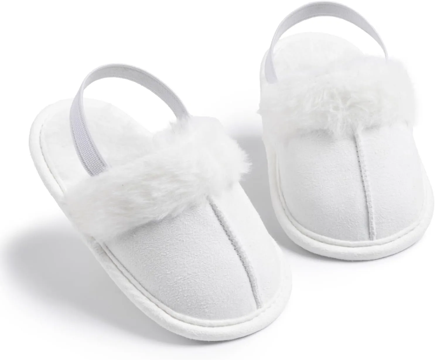 Infant Baby Boys Girls Slippers Cozy Fleece Booties Toddler Soft Warm Socks Princess Flats Newborn Crib Shoes