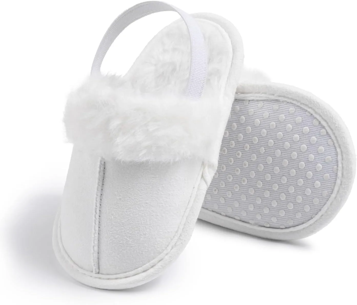 Infant Baby Boys Girls Slippers Cozy Fleece Booties Toddler Soft Warm Socks Princess Flats Newborn Crib Shoes