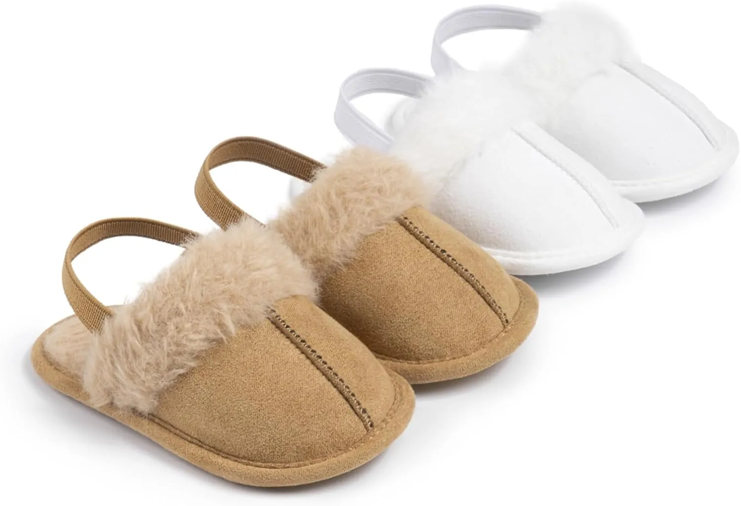 Infant Baby Boys Girls Slippers Cozy Fleece Booties Toddler Soft Warm Socks Princess Flats Newborn Crib Shoes