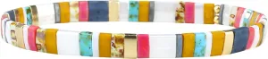 KELITCH New Miyuki Tila Bead Bracelets Charm Stretch Bracelets Stackable Wrap Bracelets for Women Jewelry