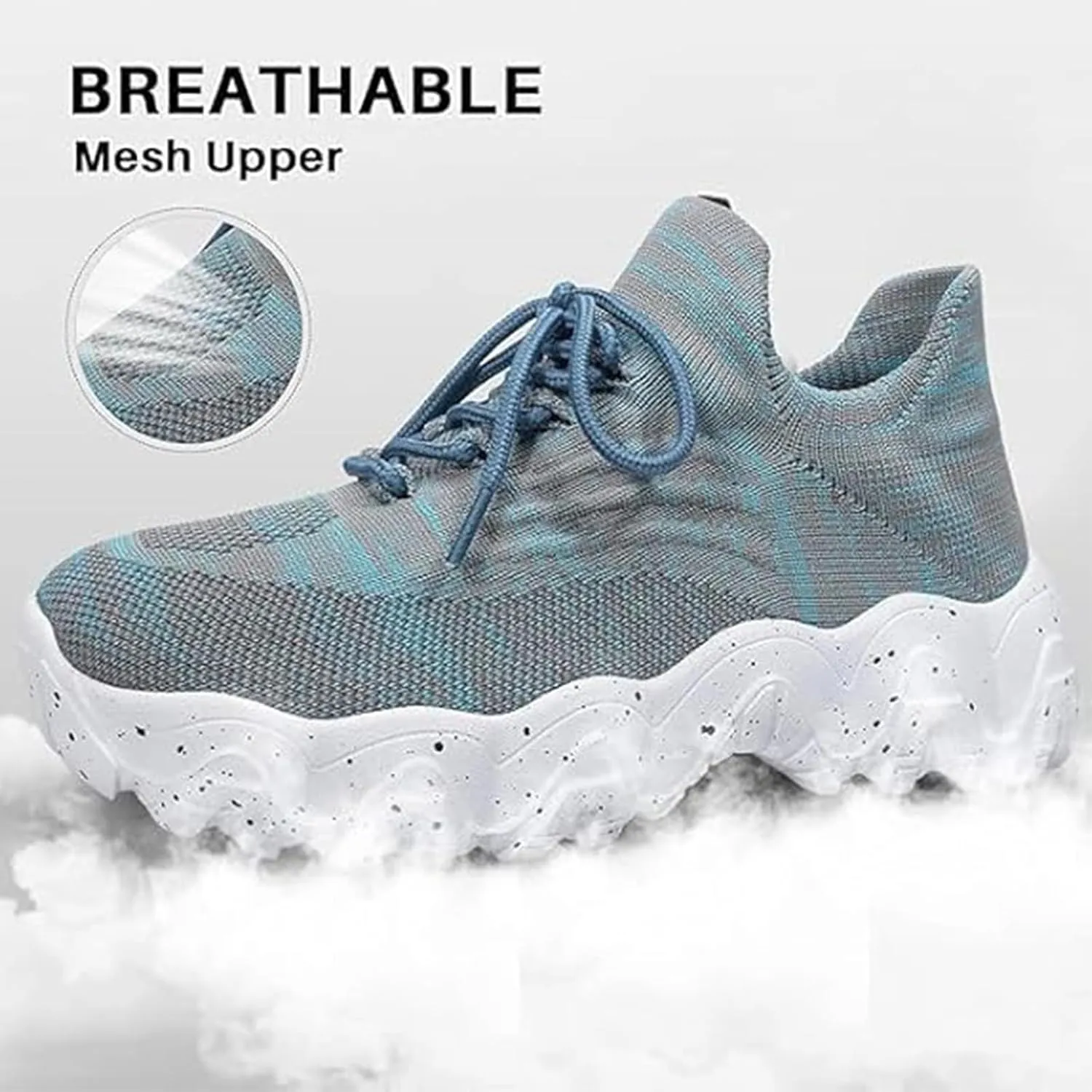Kubbon Slip on Shoes Women Lightweight Breathable Non Slip Running Shoes Casual Orthopedic Walking Sneakers with Arch Support Plus Size Fashion Sneakers