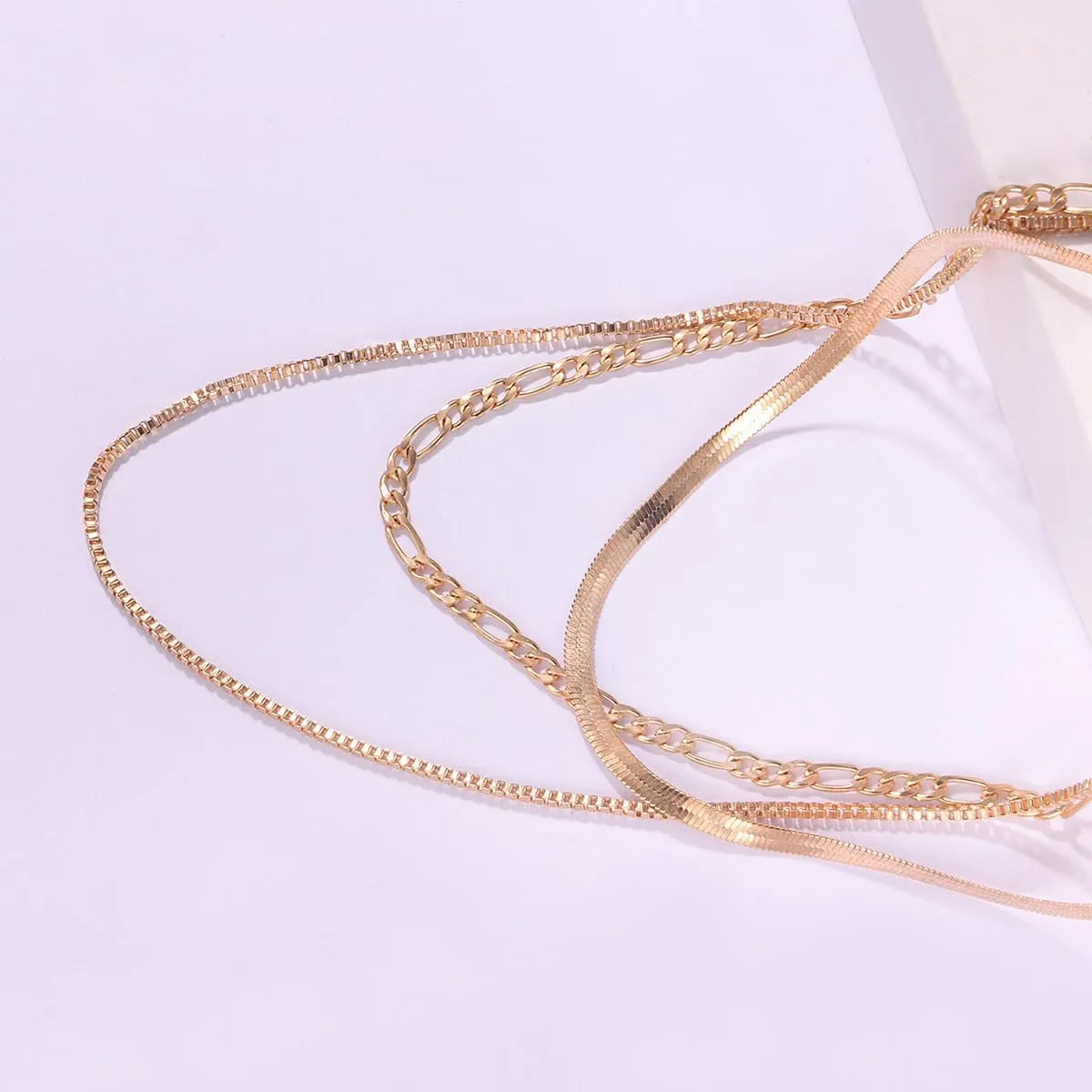 Layered Gold Silver Necklaces for Women, Simple Gold Jewelry Set Gifts for Women Layering Pendant Necklaces Trendy Jewelry