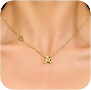 LILIE&WHITE Gold Initial Necklaces for Women Gold Necklaces Letter Name Choker Necklaces Initial Fashion NecklaceJewelry Gift