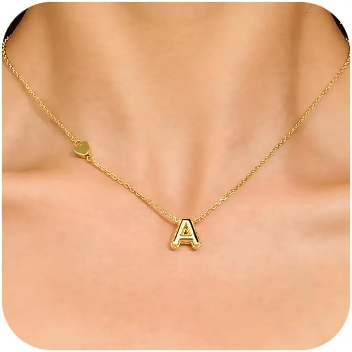 LILIE&WHITE Gold Initial Necklaces for Women Gold Necklaces Letter Name Choker Necklaces Initial Fashion NecklaceJewelry Gift